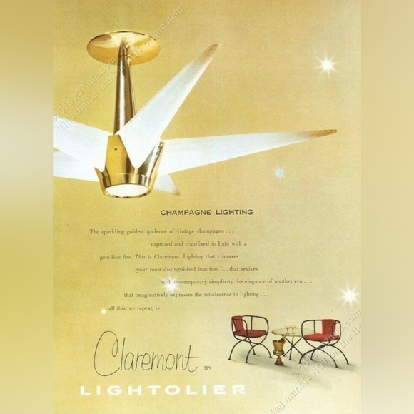 Lightolier Claremont Sunburst Chandelier MCM - Picture 8 of 9
